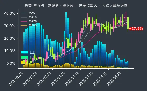 影音-電視卡、電視盒、機上盒 法人籌碼