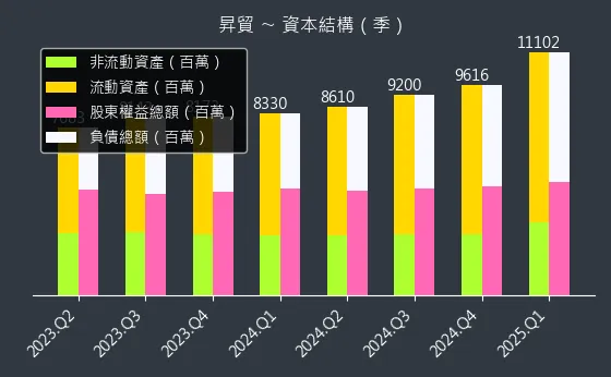 3305 昇貿 資本結構