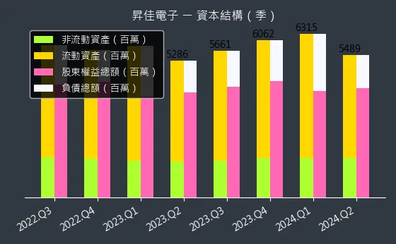 6732 昇佳電子 資本結構