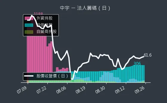 1535 中宇 法人籌碼