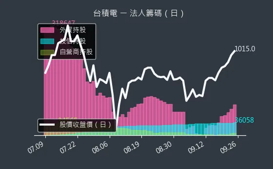 2330 台積電 法人籌碼