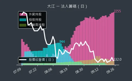 8436 大江 法人籌碼