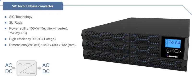 盈正豫順電子Sic Tech 3 -phase converter