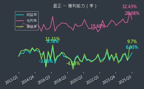 3628 盈正 獲利能力