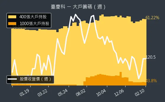 3357 臺慶科 大戶籌碼