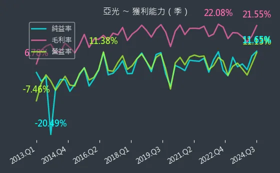 3019 亞光 獲利能力