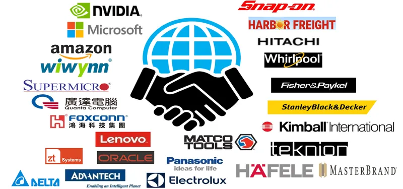 南俊國際最終產品應用客戶群