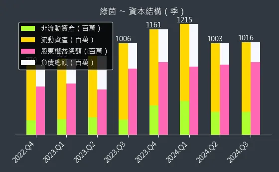 6846 綠茵 資本結構