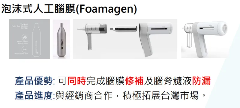 台生材泡沫式人工腦膜