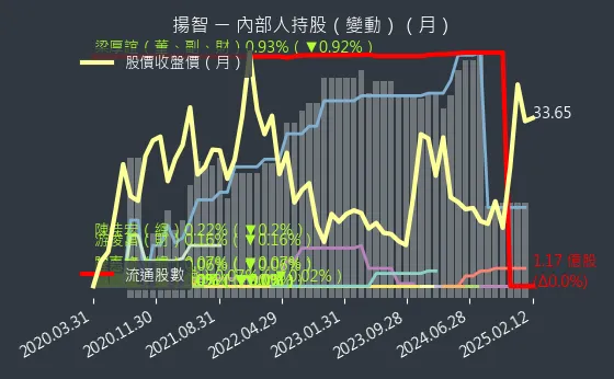 3041 揚智 內部人持股