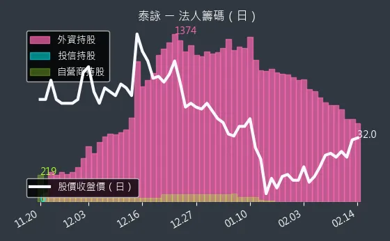 6266 泰詠 法人籌碼