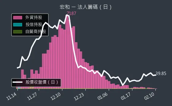 1446 宏和 法人籌碼