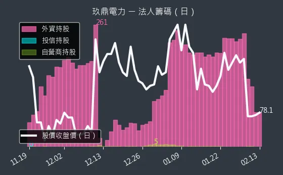 4588 玖鼎電力 法人籌碼