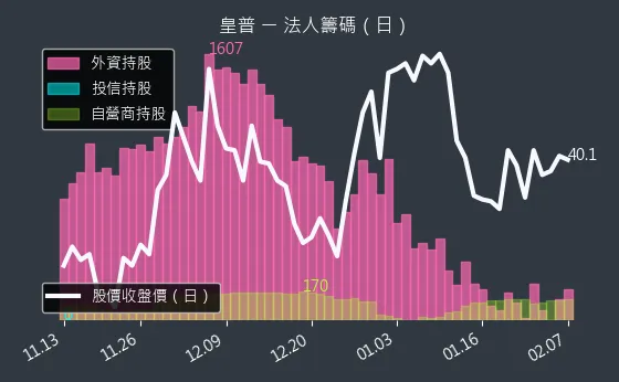 2528 皇普 法人籌碼