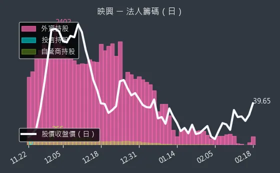 3597 映興 法人籌碼