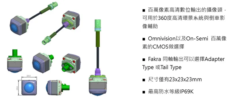 華晶科車載安全影像輔助系統