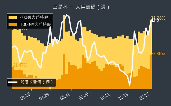 3059 華晶科 大戶籌碼