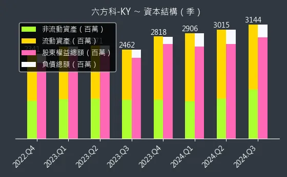 4569 六方科-KY 資本結構