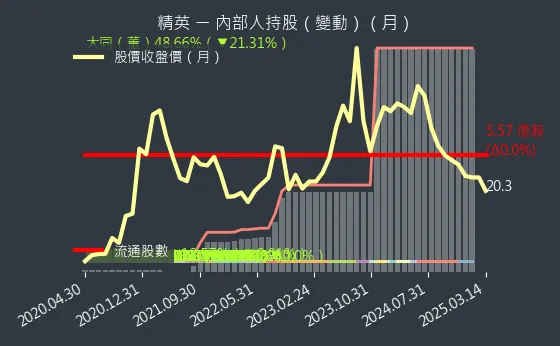 2331 精英 內部人持股