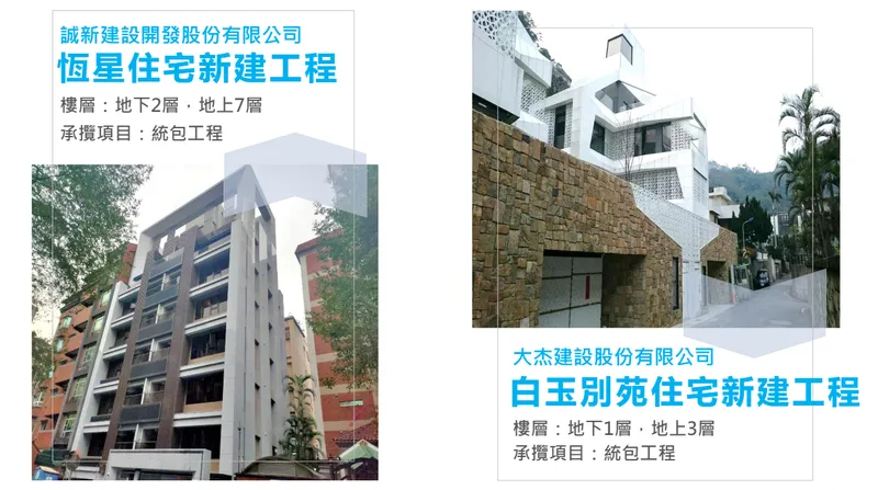 擎邦建築相關完工實績