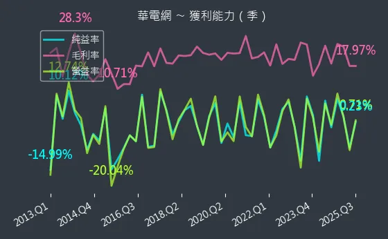 6163 華電網 獲利能力