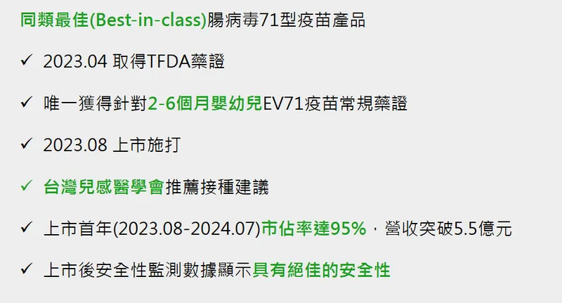 高端疫苗恩穩健腸病毒71型疫苗