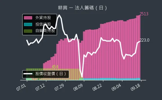 6146 耕興 法人籌碼