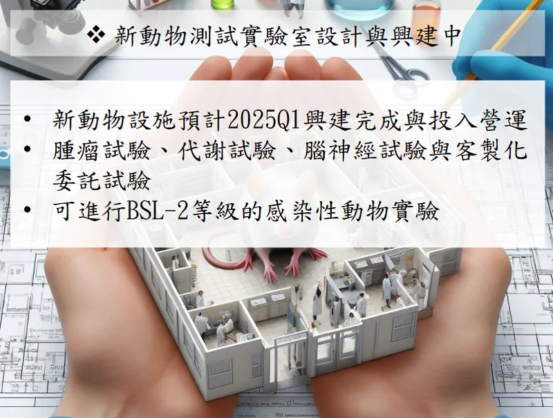樂斯科新動物測試實驗室設計與興建中