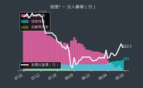 6613 朋億* 法人籌碼