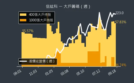 6667 信紘科 大戶籌碼