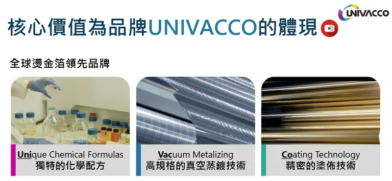 岱稜科技核心價值為品牌UNIVACCO的體現