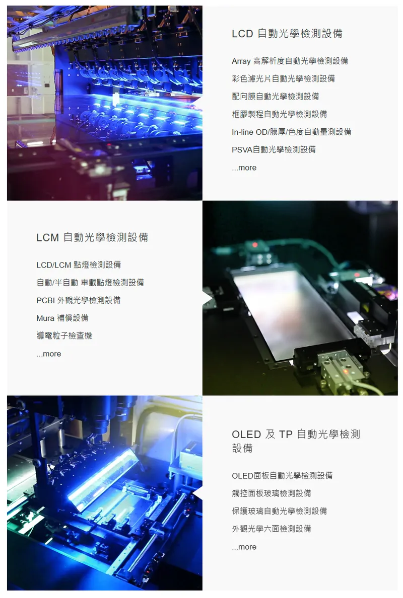 由田新技平面顯示器檢測系列
