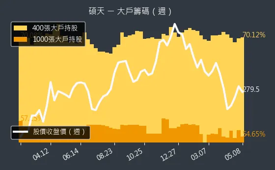 3617 碩天 大戶籌碼（週）