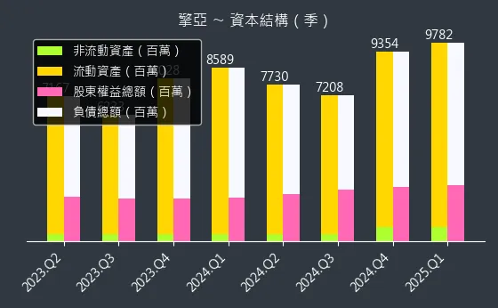 8096 擎亞 資本結構