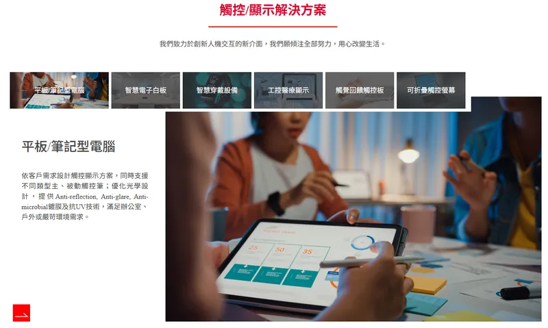 宸鴻科技觸控／顯示解決方案