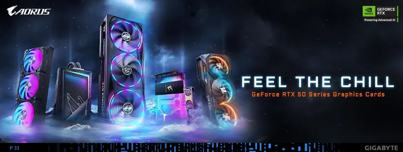 技嘉科技NVIDIA GeForce RTX 50系列顯示卡