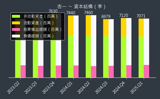 4175 杏一 資本結構