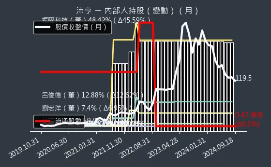 6291 沛亨 內部人持股