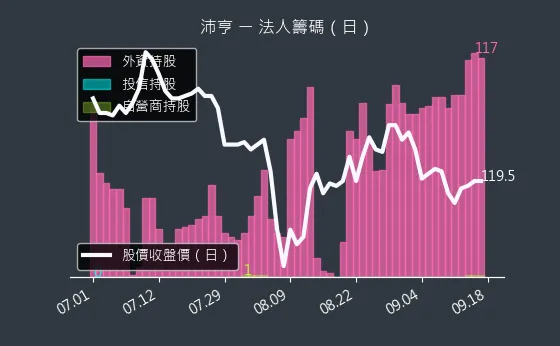 6291 沛亨 法人籌碼