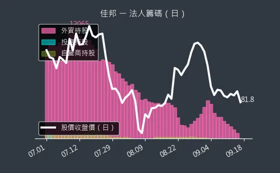 6284 佳邦 法人籌碼