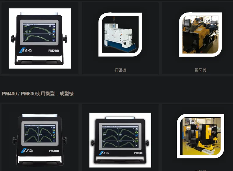 精湛PM200使用機型：打頭機、輾牙機