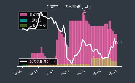 3226 至寶電 法人籌碼