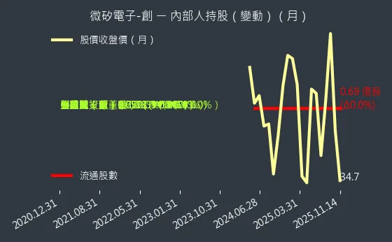 8162 微矽電子-創 內部人持股變動
