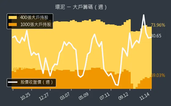 1104 環泥 大戶持股變動、集保戶變化